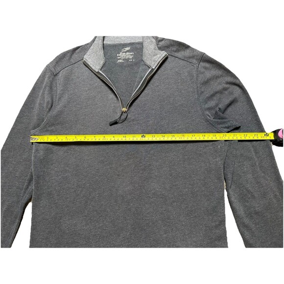 J. Crew Quarter Zip Sweater Men’s Small Sueded Jersey Cotton Pullover Top - Picture 4 of 6